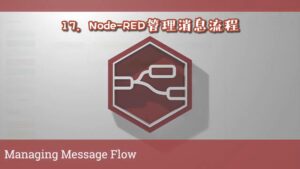 《Node-RED视频教程》第17节：管理消息流程